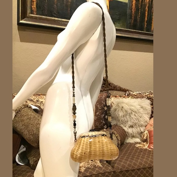 Maya Evangelista Handbags - Maya Evangelista Resin Convertible Clutch Bag